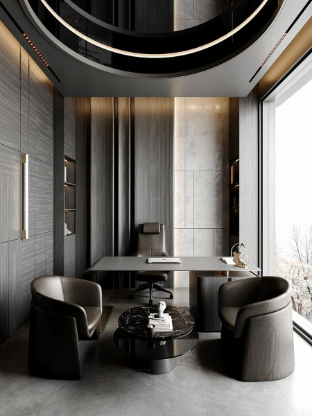 office design created by Ali Emre Afan rendered at the RebusFarm Render Farm