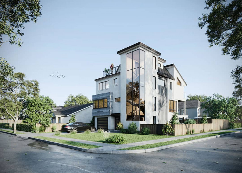Rendered Villa in USA