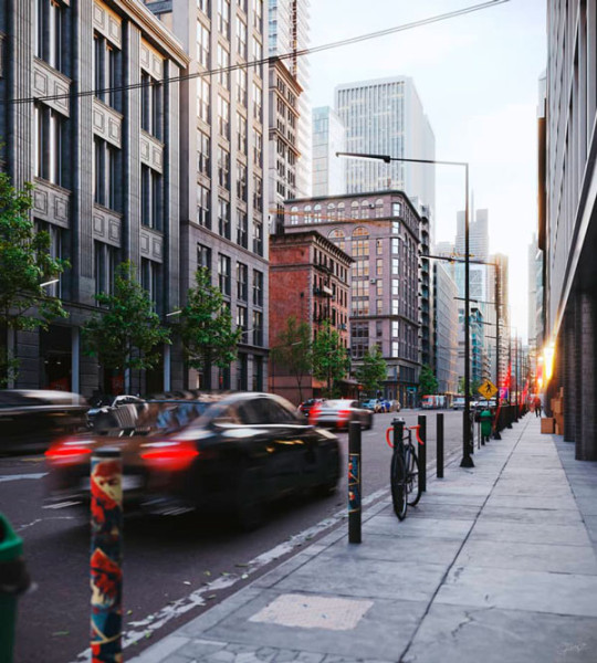 Big city buildings
