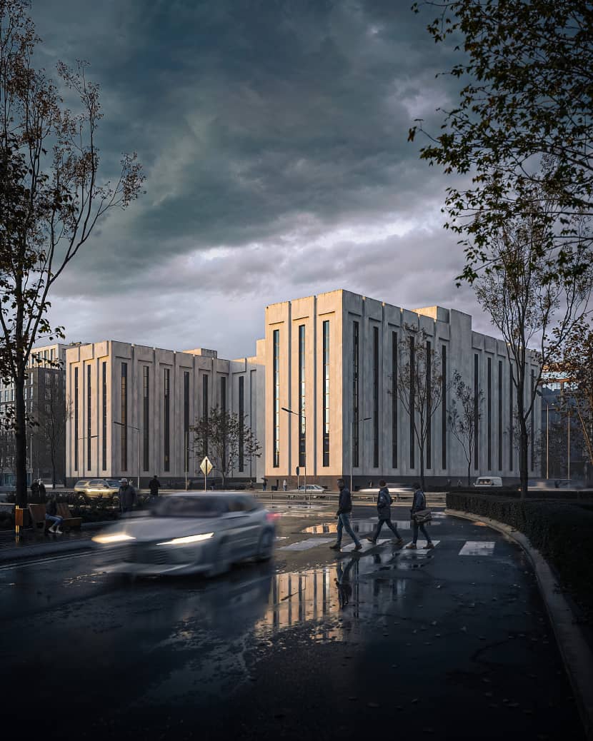 RebusArt featuring Ahmad Eghtesad, 'Fiscal Hub' Architectural visualization