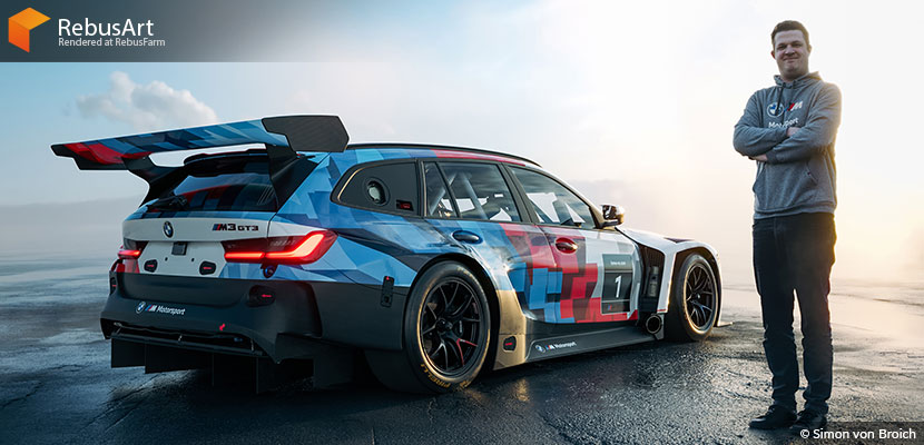 BMW Car Renderig by Simon von Broich