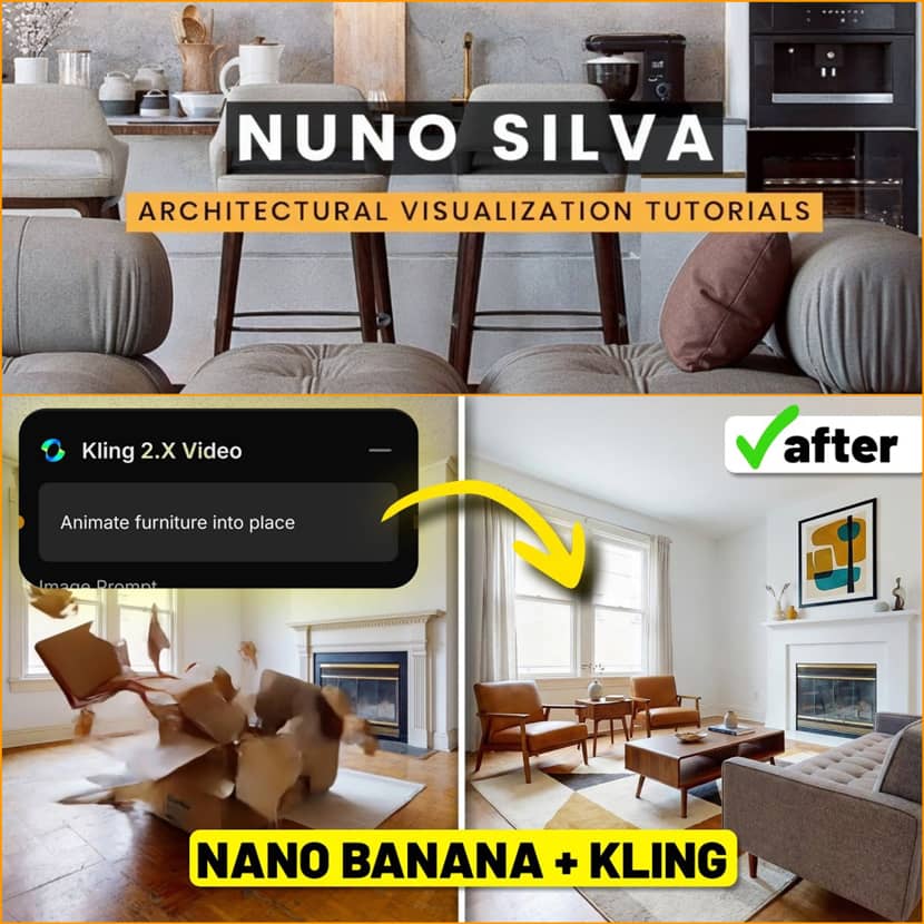 Nuno Silva - Insane Ways To Use Nano Banana Pro And Kling For Interior Animations